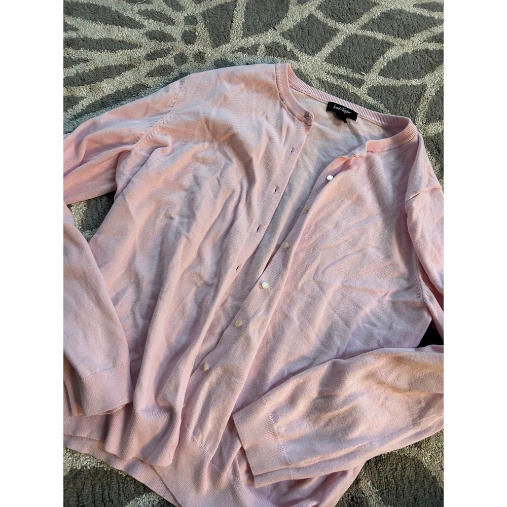 Light Pink Lord and Taylor Button Up Cardigan